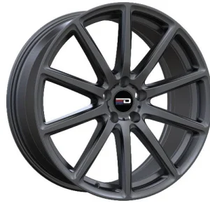 Euro Design – Legend – Gunmetal – 17″x7.5″ 35mm – All weather Wheels – LEG1775F3566MG